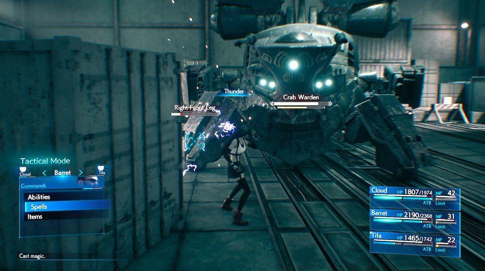 Crippling the legs of the Crab Warden is key to beating it.